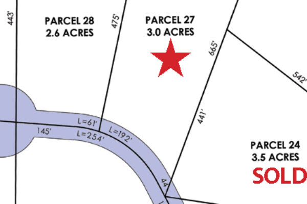 Big Sky log home lot 27 location