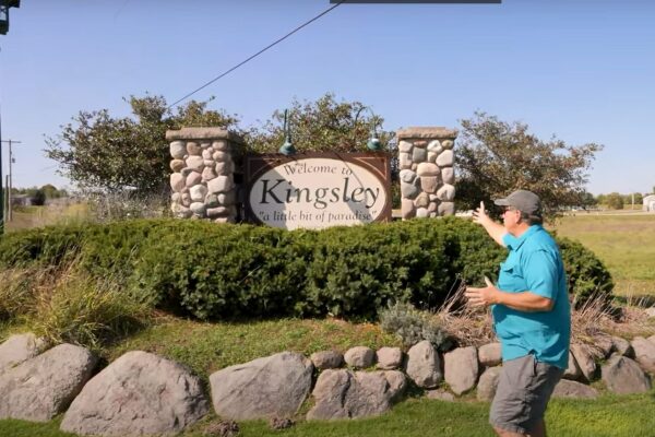 The Village of Kingsley sign.